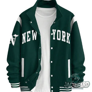 Chaquetas universitarias de doble botonadura con logotipo personalizado OEM para hombre, bordado de chenilla, diseño de letras vintage, plumas para invierno - Product Image 2