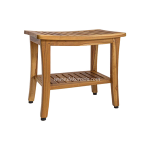 Repose-pieds rectangulaire en bois moderne pour la maison Tabouret de rangement élégant avec appel décoratif pour les meubles de salle de bain du salon - Product Image 1