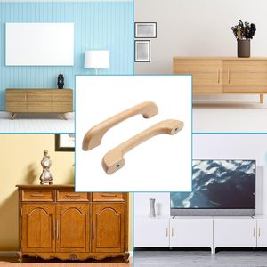 10 pièces armoire en bois naturel Pls poignées en laiton massif pour armoires de cuisine et tiroirs pour porte et décoration de la maison - Product Image 6