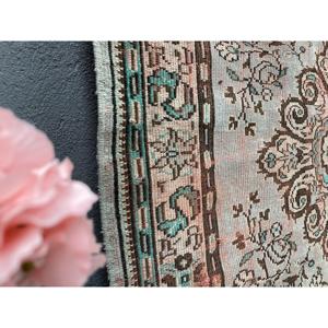 5.7x8.6 ft Rug, Turkish Vintage Large Rug, <b>Brown</b> <b>Wool</b> Rug - Product Image 4