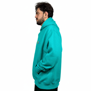 Sweat-shirts à capuche pour hommes en coton 100% poids lourd en gros, taille plus, sweat-shirt d'hiver, broderie, polaire uni, basiques - Product Image 3