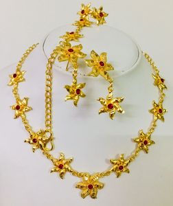 Collar de diamantes americanos Conjunto de cadena de perlas Patrón de Cruz de aleación chapada en oro para fiesta de mujer Boda DDP RTS Envío EE. UU./Europa - Product Image 6