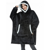 Sudadera con capucha de lana sherpa de punto extragrande para mujer, suave y cálida, estilo manta de invierno, personalizada, OEM, marca privada, venta al por mayor de fábrica