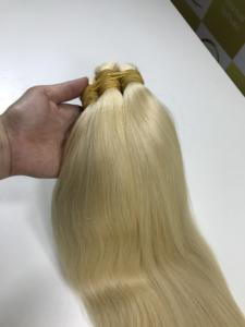 Extensiones de cabello humano virgen sin procesar Rubio Exquisito de 24 "Tipo de trama de piel Bonetstraight sin esfuerzo - Product Image 4
