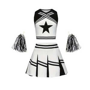 Disfraz personalizado de animadora Spandex con diamantes de imitación: uniformes duraderos y elásticos para equipos - Product Image 1