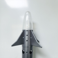 Kit de Modélisme DIY Ultime en Métal de Haute Précision, Usiné CNC, en Acier Inoxydable et Aluminium Aérospatial, Usinage par Électro-Érosion à Fil, pour Modèles de Fusées