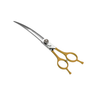 Ciseaux à lame incurvée en acier inoxydable allemand pour la coupe et le toilettage des poils de chat, ciseaux professionnels pour le toilettage des animaux de compagnie, qualité supérieure - Product Image 2