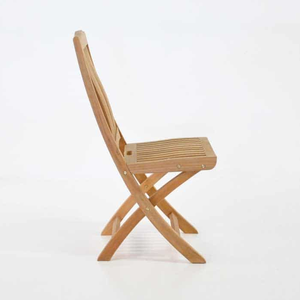 Chaises de restaurant pliantes en teck massif 46x61x95, finition lisse et soignée, durabilité éprouvée, vendues à prix de gros - Product Image 4
