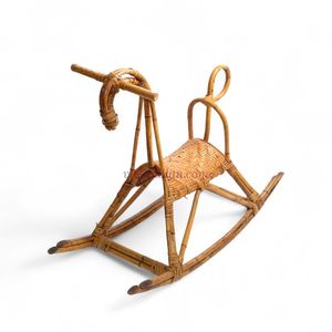 Silla Mecedora Infantil de Ratán Natural para Guardería, Venta al Por Mayor, para un Juego Seguro - Product Image 4