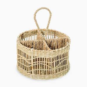 Porte-ustensiles en herbe de mer tissé à la main, prix bas, contenant à couverts en paille, porte-couverts en herbe de mer - Product Image 3
