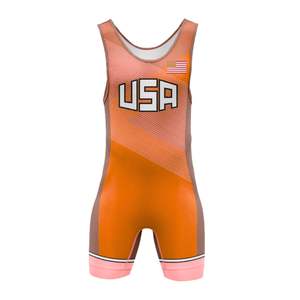 Vente en gros de maillots de lutte pour jeunes par sublimation personnalisés maillots de lutte pour hommes avec maillots de lutte personnalisés - Product Image 4