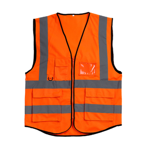 Chaleco de Seguridad y Chaquetas de Seguridad para Hombre, 100% Poliéster, Transpirable, Ligero, con Múltiples Bolsillos, Cierre de Seguridad, Alta Reflectividad - Product Image 4