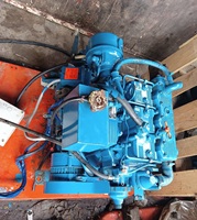 Moteur diesel marin hors-bord d'occasion Lister Petter LPW3 4 temps 3 cylindres pour canot de sauvetage