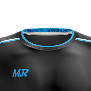 Kit de diseño de fútbol personalizado en negro, tallas para hombres y mujeres jóvenes, ropa deportiva ligera de entrenamiento de secado rápido al por mayor - Product Image 2