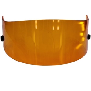 Casco de Kart de alta calidad con visera naranja, hecho a mano en 3D, Material de PC transpirable de 3mm de espesor, diseño Modular, función antiarañazos - Product Image 2