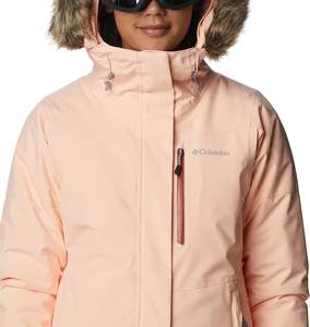 Veste de ski d'hiver à fermeture éclair imperméable et coupe-vent pour femmes au design personnalisé - Product Image 6
