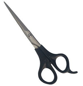 Ciseaux de toilettage pour animaux de compagnie en acier inoxydable avec manche en plastique, 2 tailles, avec une lame dentelée, coupe lisse et antidérapante - Product Image 4