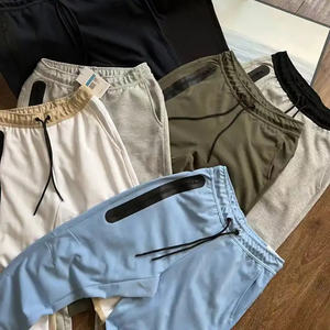 ชุดวอร์มผ้าฟลีซสำหรับผู้ชายชุดวิ่งจ๊อกกิ้งชุดวอร์มสองชิ้นสำหรับชุดกีฬาชุดวอร์มลำลองสำหรับผู้ชายโลโก้ออกแบบได้ตามต้องการ - Product Image 3