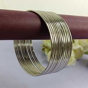 Fabricant indien de bijoux en métal brillant oxydé Ensemble de bracelets de mariage et de bracelets de mariée Bijoux indiens de mode pour femmes - Product Image 2