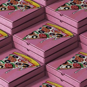 Wholesale Customized Corrugated Paper Folding <strong>30</strong> X <strong>30</strong> cm Storage pink square Pizza Box with <strong>Custom</strong> logo - Product Image 4