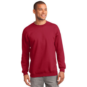 Sweat-shirt ras du cou pour adultes Red Dryblend pour hommes Doux Confortable Fit Cordon de serrage Imprimé coréen Sweat-shirt ras du cou en polaire pour hommes - Product Image 1