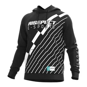 En stock, sweat-shirt pour homme en spandex, coutures durables, fabrication OEM personnalisée en gros - Product Image 1