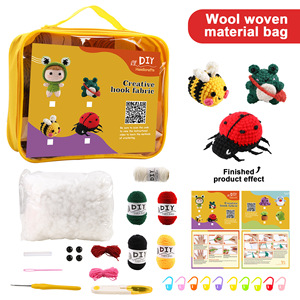 Kit de Crochet de Animales para Principiantes, Kit de Iniciación al <span class=keywords><strong>Amigurumi</strong></span> con Hilo, Ganchillo y Tutorial <span class=keywords><strong>Paso</strong></span> <span class=keywords><strong>a</strong></span> <span class=keywords><strong>Paso</strong></span> - Product Image 4