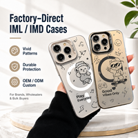 TPU IML direct usine pour coque de série 16/15/14, hybride magnétique antichoc, charge sans fil, couleurs personnalisées, vente en gros