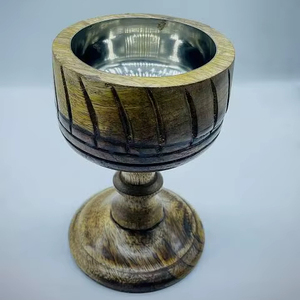 Quemador de incienso artesanal de madera ecológico - nuevo artículo de aspecto vintage - precio bajo - Product Image 1