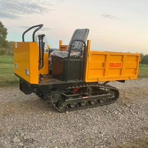 Livraison gratuite, mini-dumper sur chenilles SDL D25 certifié CE EPA, 3 vitesses avec marche arrière, mini-dumper sur chenilles hydraulique à basculement - Product Image 2