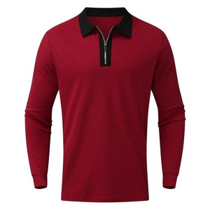 Vente en gros de chemises de golf en coton Chemises vierges en polyester simple Chemise de golf pour hommes avec broderie personnalisée et impression de logo - Product Image 2