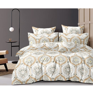 Ấn Độ sản xuất của màu be cổ điển Microfibre bedsheet cho thoải mái & phong cách phòng ngủ trang trí có sẵn với số lượng lớn số lượng - Product Image 1