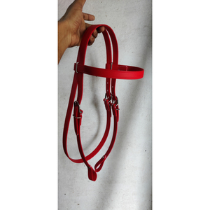 Bride occidentale de serre-tête de cheval en cuir de vachette la meilleure vente avec la conception sculptée à la main et de goujon par les exportateurs indiens au meilleur prix - Product Image 1