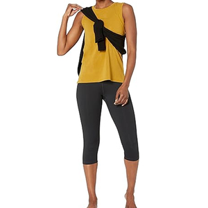 Camiseta sin mangas de gimnasio para mujer de alta calidad Color básico Nuevo diseño Camiseta deportiva de fitness Top de Yoga de alta elasticidad para ropa de entrenamiento - Product Image 4