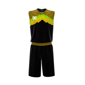 Ensemble d'uniformes de basket-ball personnalisés pour hommes maillot bleu noir respirant nouveau design maillot de basket-ball à manches moins à la mode au Pakistan - Product Image 2