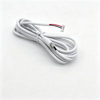 Cable de alimentación USB tipo C macho a 8 pines de una sola fila hembra, 2 núcleos, ensamblaje de cable de PVC blanco para suministro de dispositivos PCB