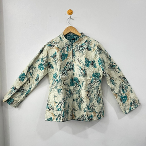 La chaqueta estampada Handblock más vendida Chaqueta floral de algodón hecha a mano acolchada de algodón disponible para suministro mundial - Product Image 1