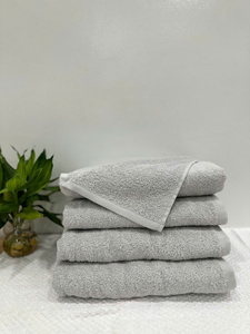 Toallas de algodón de alta calidad para el hogar de secado rápido y desechables disponibles en varios colores y tamaños sólidos - Product Image 3