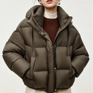 SENTUBILA 2025 chaqueta de bombardero para mujer acabado ligero cálido transpirable impermeable piel de oveja prendas de vestir exteriores invierno - Product Image 1