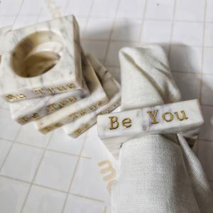 Anillo para Servilletas de Latón Ecológico Estilo Nórdico con Diseño de Mármol, Hecho a Mano para Fiestas, Venta al por Mayor Personalizada, Soporte Cuadrado para Servilletas, Moda Mundial - Product Image 5