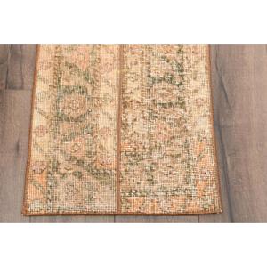 พรมขนาด 1.5x6 ฟุต, พรมวินเทจตุรกี, พรมขนสัตว์สีน้ำตาล - Product Image 2