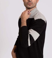 Pull-over d'hiver pour homme en coton 100% de haute qualité, épais et chaud, col rond, tricoté, logo personnalisable sur le devant