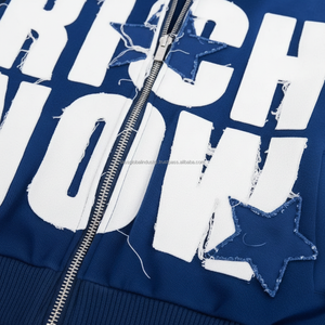 เสื้อฮู้ดผู้ชายสไตล์อินเทรนด์ เหมาะสำหรับสวมใส่ทุกวัน แฟชั่นสตรีทสไตล์ ชุดลำลอง ผ้าฝ้ายผสม - Product Image 5