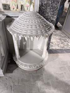 Fabriqués à la main exquis Makrana marbre Temples complexes Statues Design moderne Style personnalisé maison astucieusement conçu Premium Stone - Product Image 3