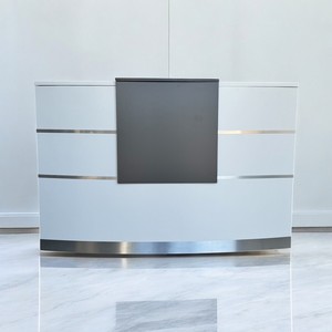 VALENCE Banco Reception/Scrivania Bianca 120 cm Resistente per Uffici, Saloni, Studi Legali, Studi Medici o Palestre - Jet-Line - Product Image 2