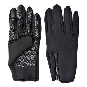 Gants de cyclisme élégants en cuir sans doigts avec rembourrage en mousse Respirant Paume antidérapante Gant d'équitation antidérapant pour la gymnastique en plein air - Product Image 1