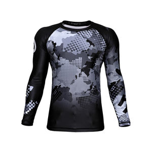 Camisa de compresión Unisex de la mejor calidad, ropa de protección contra sarpullidos BJJ de secado rápido, ropa de protección solar Anti-UV transpirable impresa para - Product Image 1