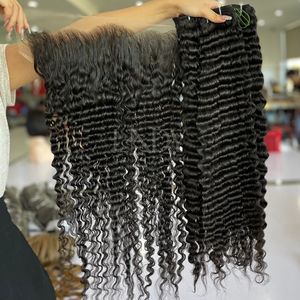 Meilleure qualité, extensions de cheveux vietnamiens vierges Remy alignées sur les cuticules, couleur naturelle soyeuse, trame ondulée profonde - Product Image 5
