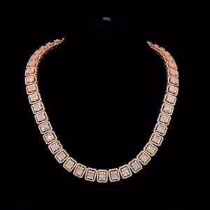 Chaîne Tennis Hip Hop en Argent Sterling 925 Personnalisée, Sertie de Moissanite VVS, Qualité Supérieure, Testée au Diamant, Chaîne Baguette de 9 mm - Product Image 1