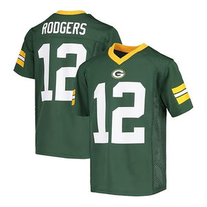 Maillot de football américain pour hommes en polyester respirant Couleurs et chiffres de l'équipe personnalisée Maillot de football américain pour jeunes - Product Image 1